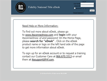 Tablet Screenshot of fidelityedesk.com